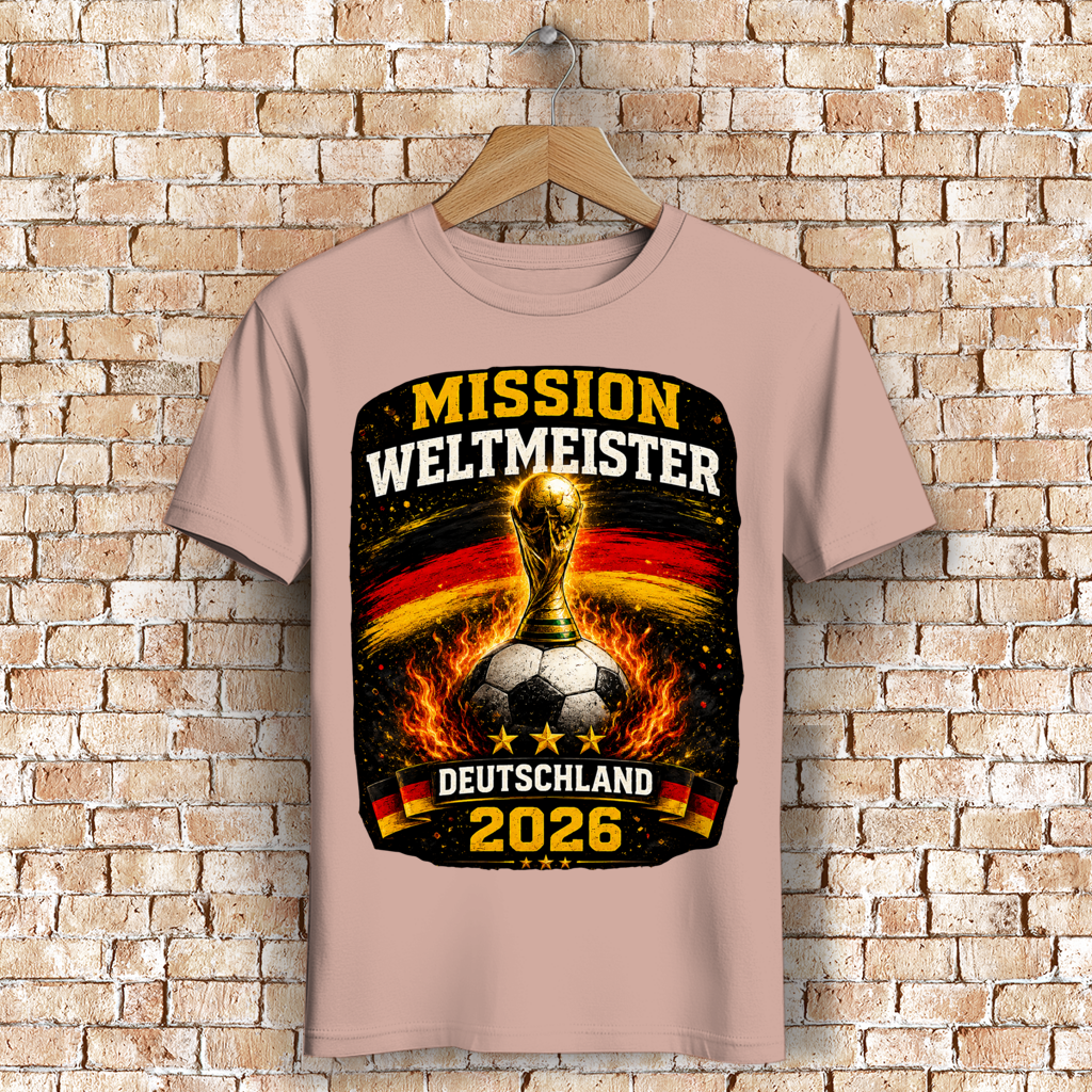 Herren Premium Bio T-Shirt Mission Weltmeister