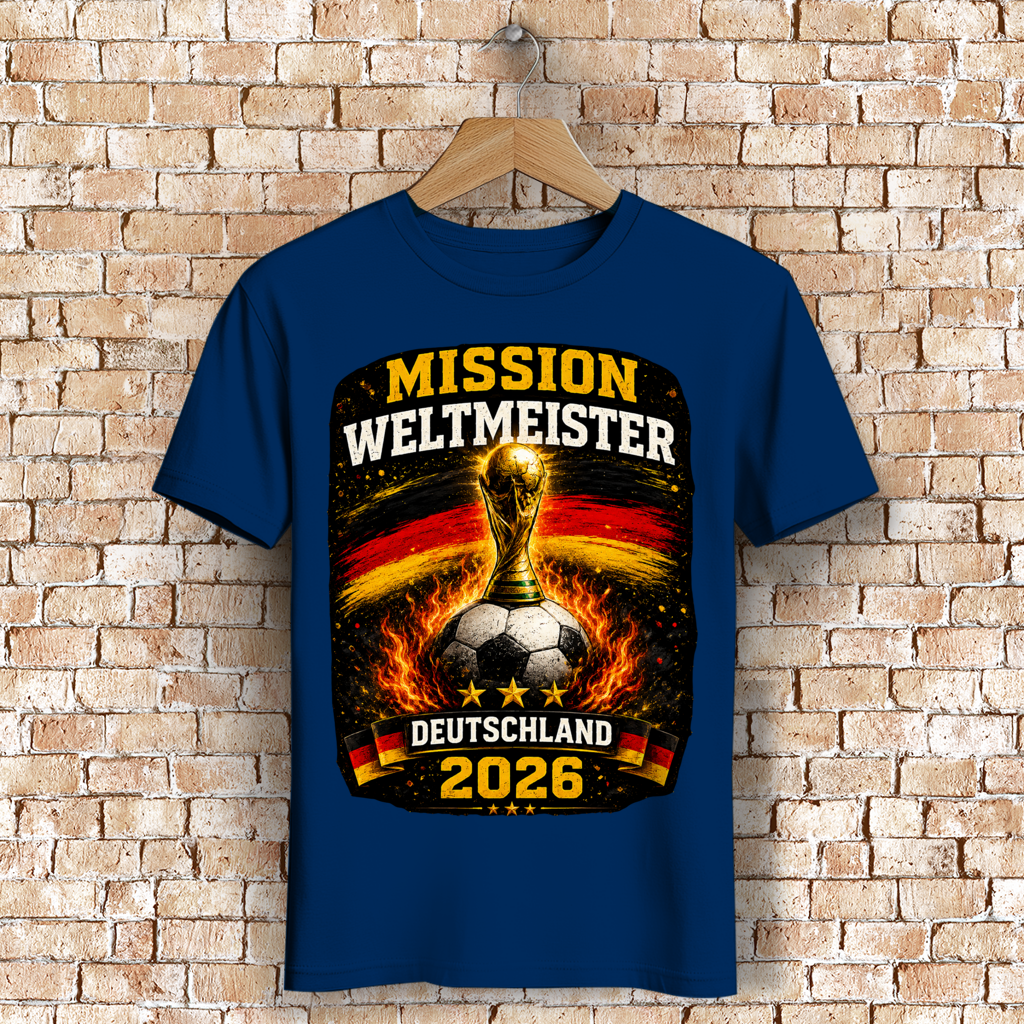 Herren Premium Bio T-Shirt Mission Weltmeister