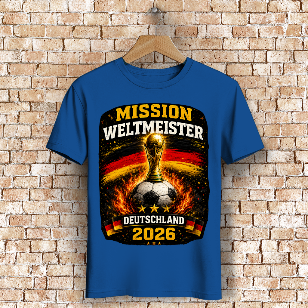 Herren Premium Bio T-Shirt Mission Weltmeister