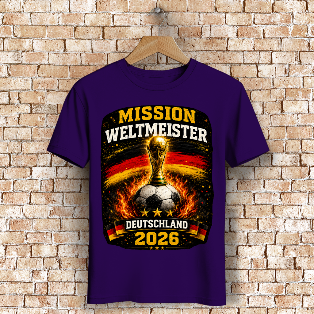 Herren Premium Bio T-Shirt Mission Weltmeister