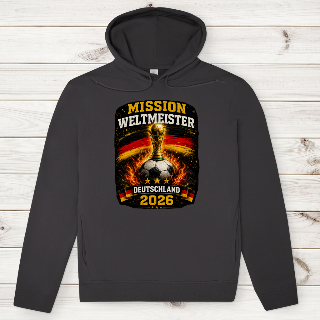 Herren Premium Bio Hoodie Mission Weltmeister