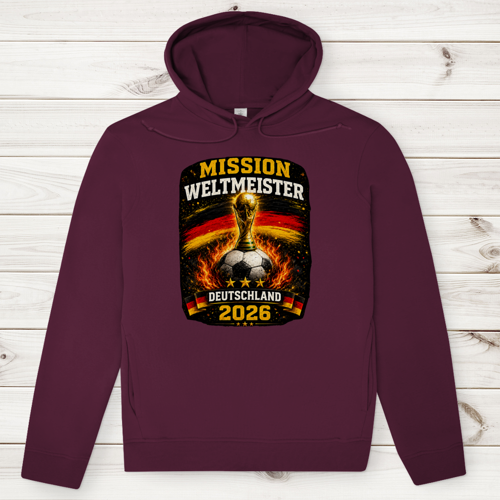 Herren Premium Bio Hoodie Mission Weltmeister