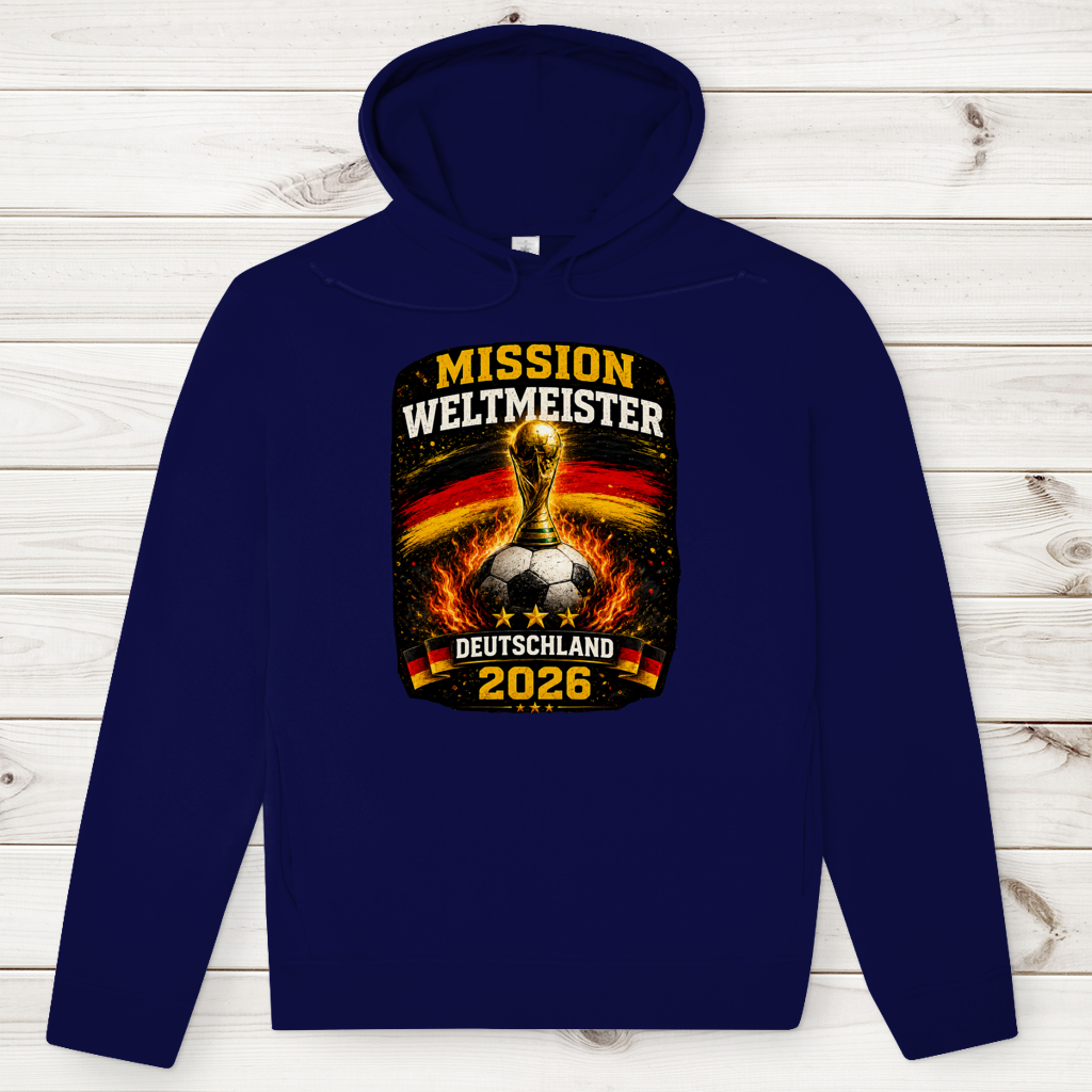 Herren Premium Bio Hoodie Mission Weltmeister