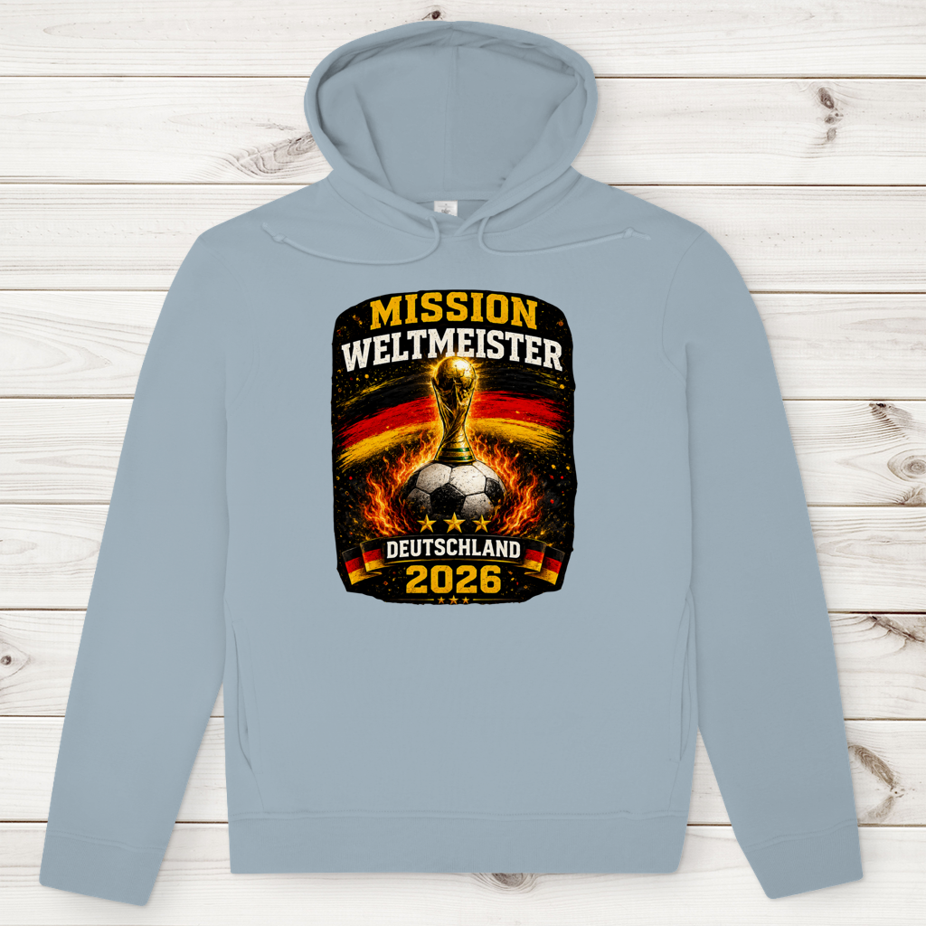 Herren Premium Bio Hoodie Mission Weltmeister