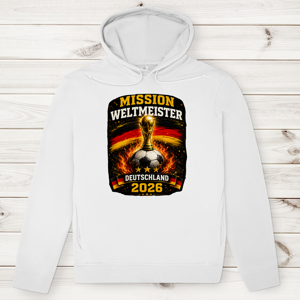 Herren Premium Bio Hoodie Mission Weltmeister