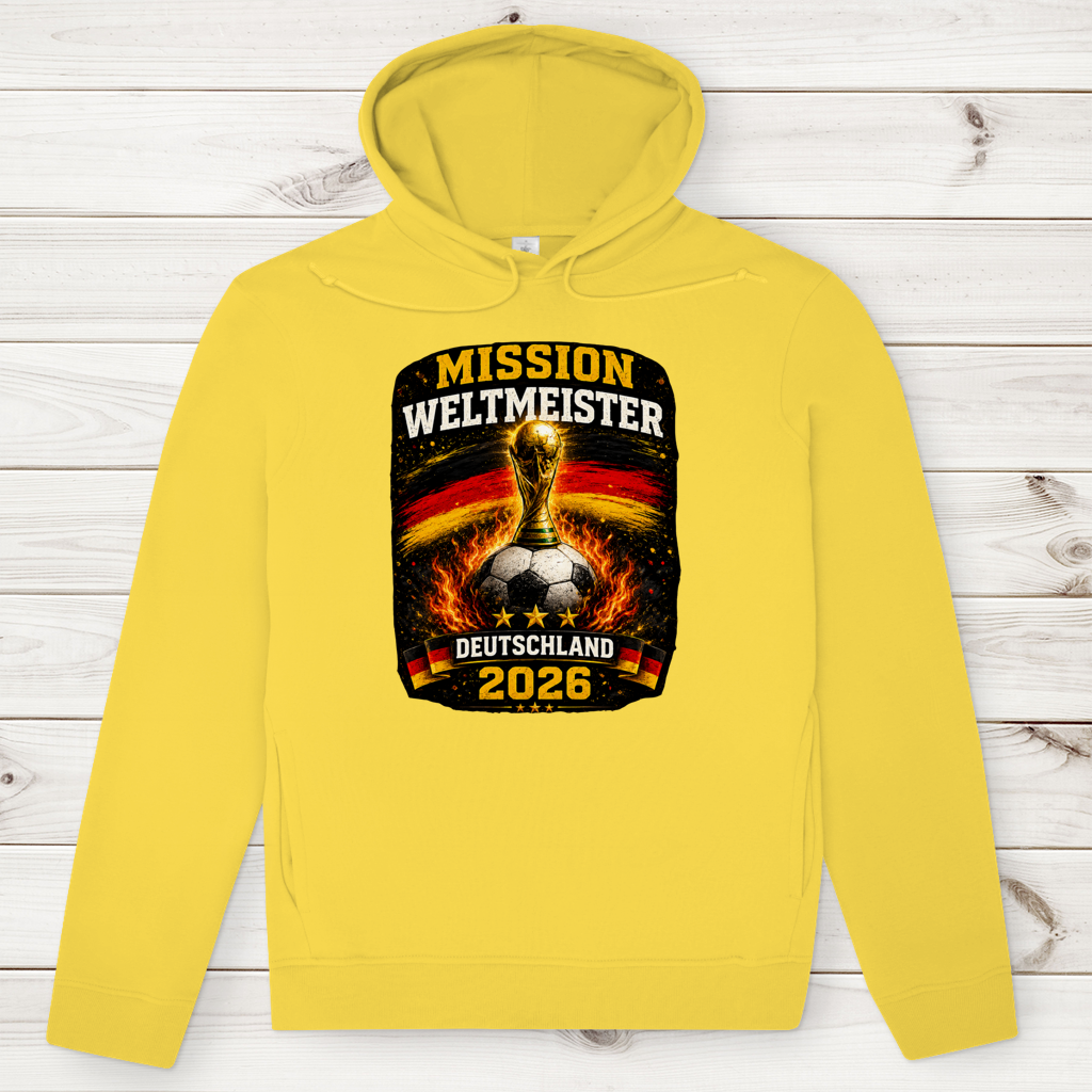 Herren Premium Bio Hoodie Mission Weltmeister
