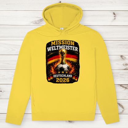 Herren Premium Bio Hoodie Mission Weltmeister
