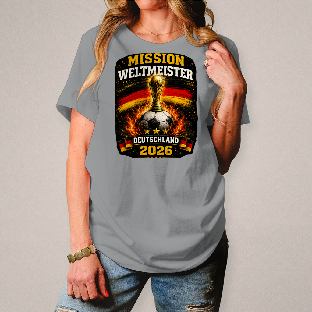 Damen T-Shirt Mission Weltmeister
