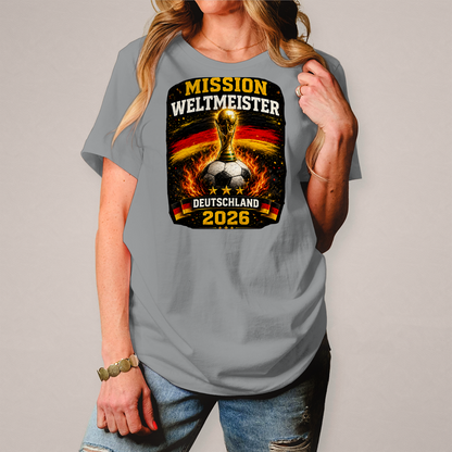 Damen T-Shirt Mission Weltmeister