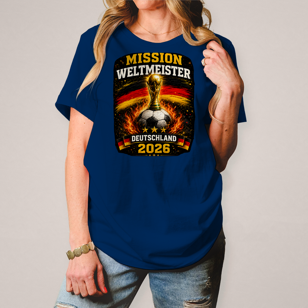 Damen T-Shirt Mission Weltmeister