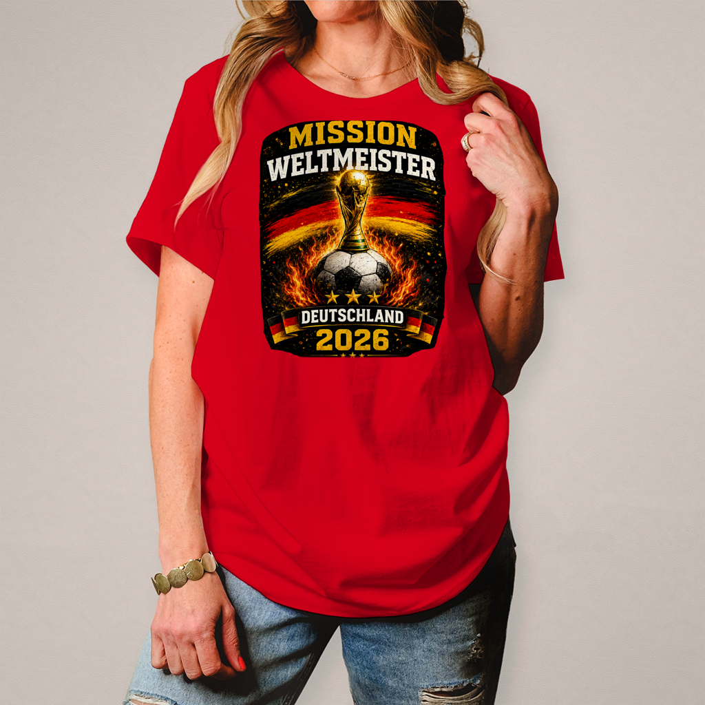 Damen T-Shirt Mission Weltmeister