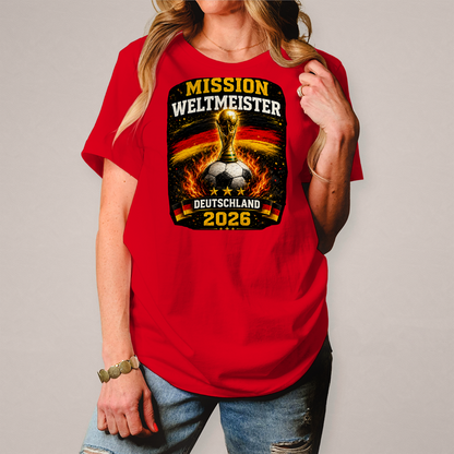 Damen T-Shirt Mission Weltmeister