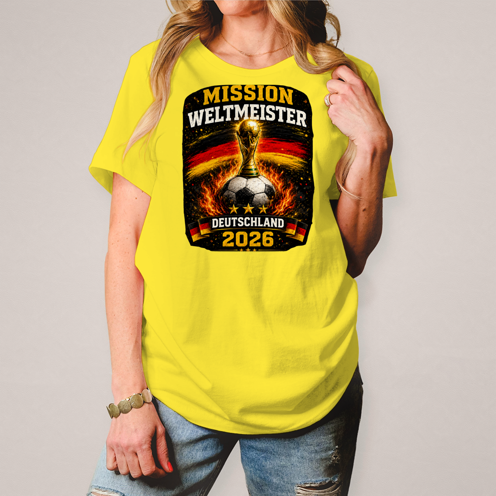 Damen T-Shirt Mission Weltmeister