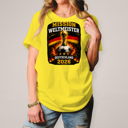 Damen T-Shirt Mission Weltmeister