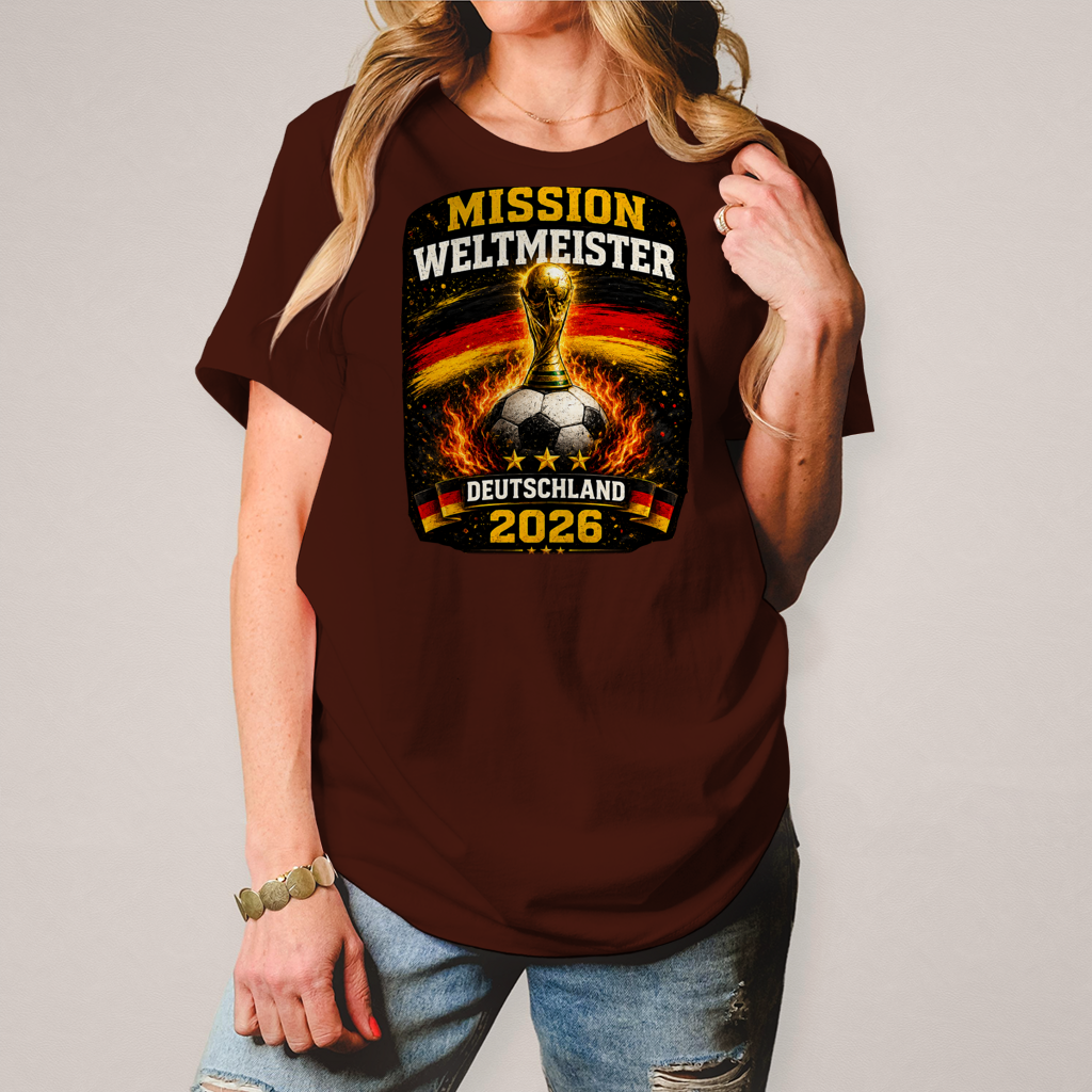 Damen T-Shirt Mission Weltmeister