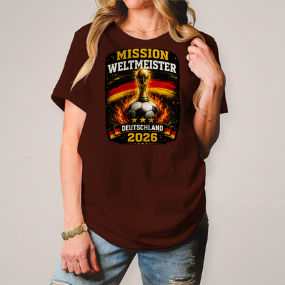 Damen T-Shirt Mission Weltmeister