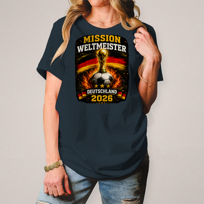 Damen T-Shirt Mission Weltmeister