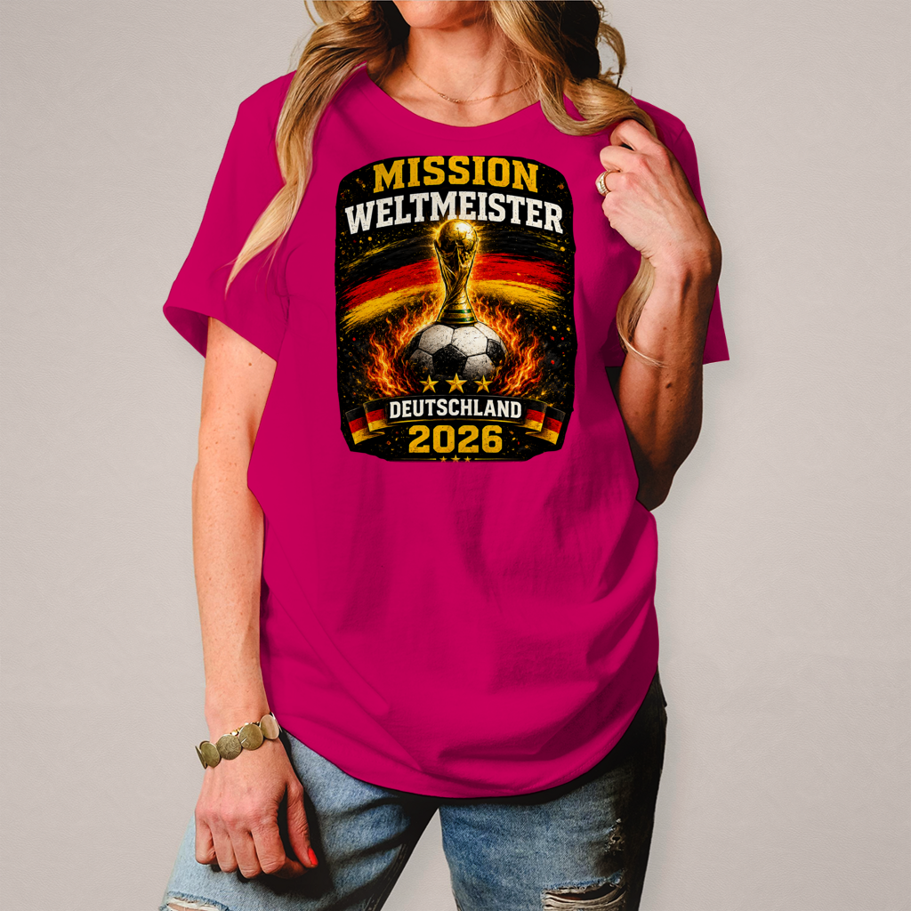 Damen T-Shirt Mission Weltmeister