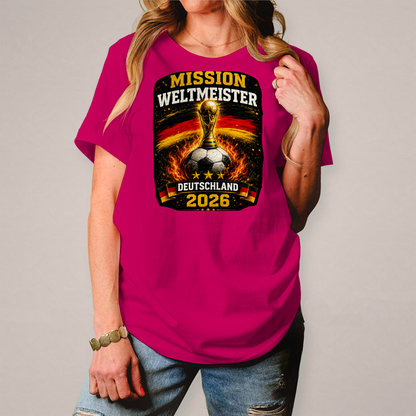 Damen T-Shirt Mission Weltmeister