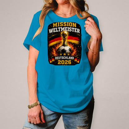Damen T-Shirt Mission Weltmeister