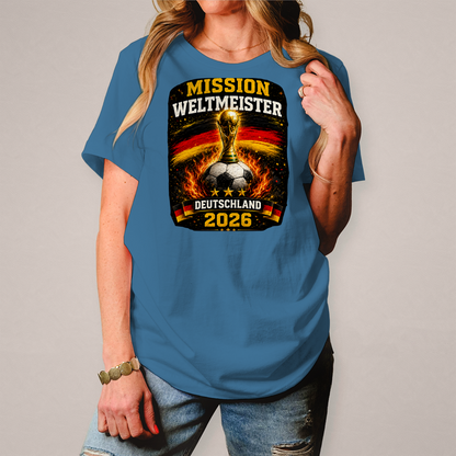 Damen T-Shirt Mission Weltmeister