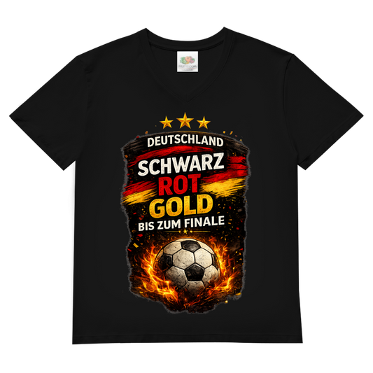 Herren Basic V-Neck T-Shirt Deutschland bis zum Finale