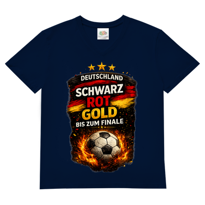 Herren Basic V-Neck T-Shirt Deutschland bis zum Finale