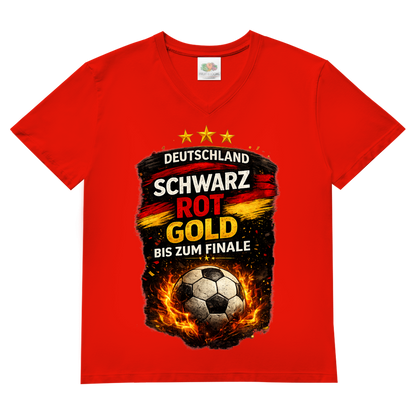 Herren Basic V-Neck T-Shirt Deutschland bis zum Finale