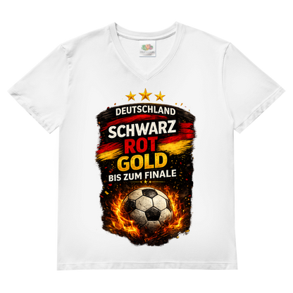 Herren Basic V-Neck T-Shirt Deutschland bis zum Finale