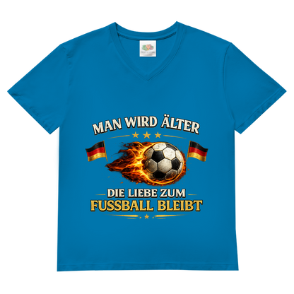 Herren Basic V-Neck T-Shirt Man wird älter