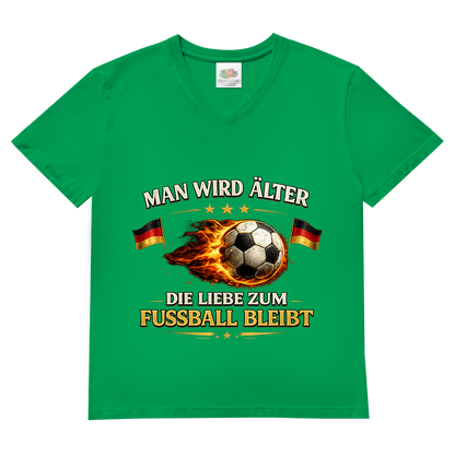 Herren Basic V-Neck T-Shirt Man wird älter