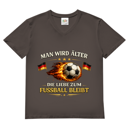 Herren Basic V-Neck T-Shirt Man wird älter