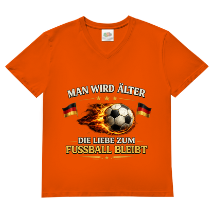 Herren Basic V-Neck T-Shirt Man wird älter