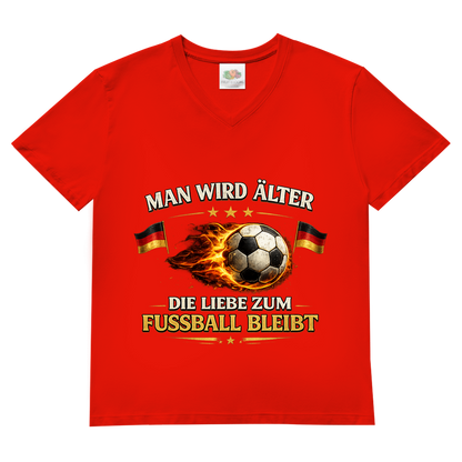 Herren Basic V-Neck T-Shirt Man wird älter