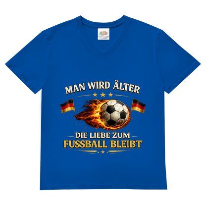Herren Basic V-Neck T-Shirt Man wird älter