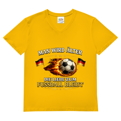 Herren Basic V-Neck T-Shirt Man wird älter