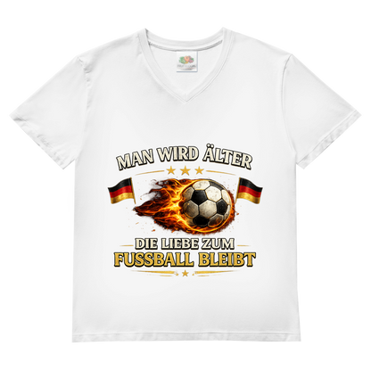 Herren Basic V-Neck T-Shirt Man wird älter