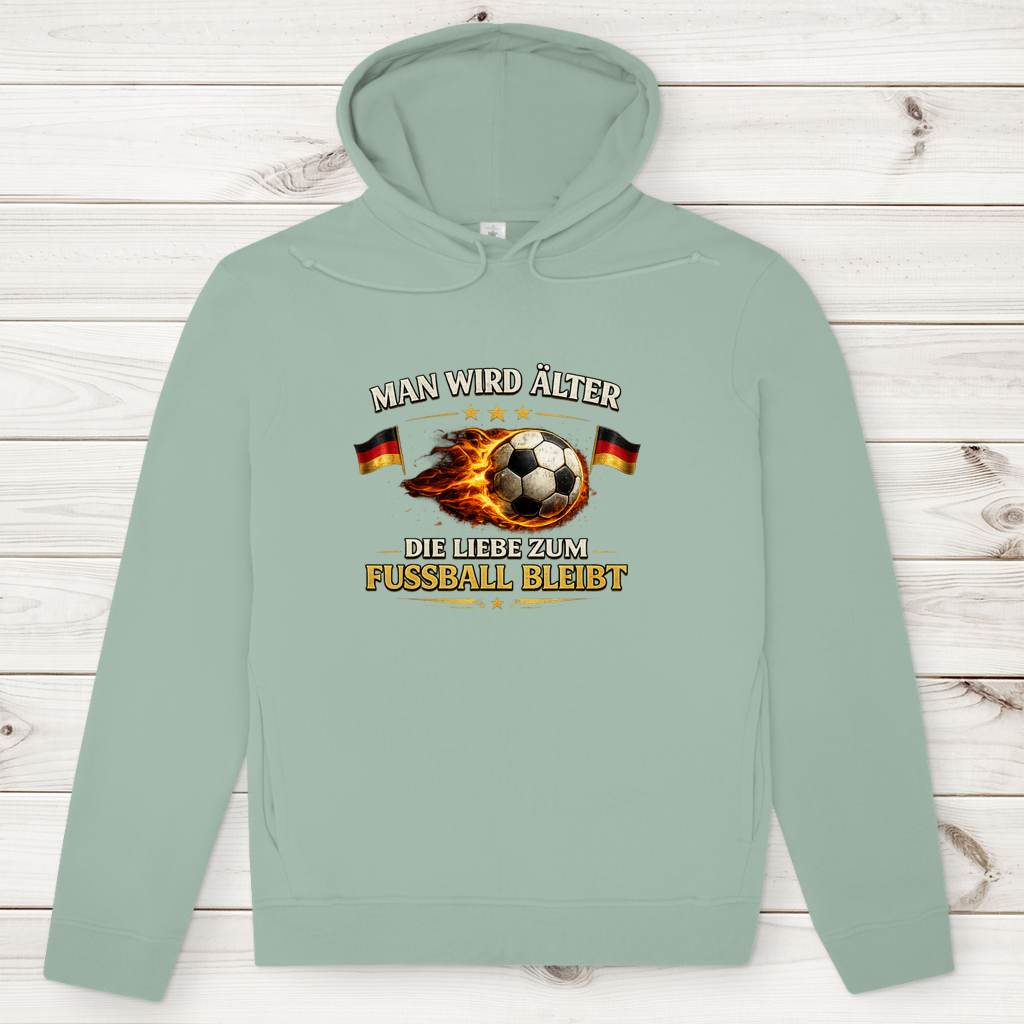 Herren Premium Bio Hoodie Man wird älter