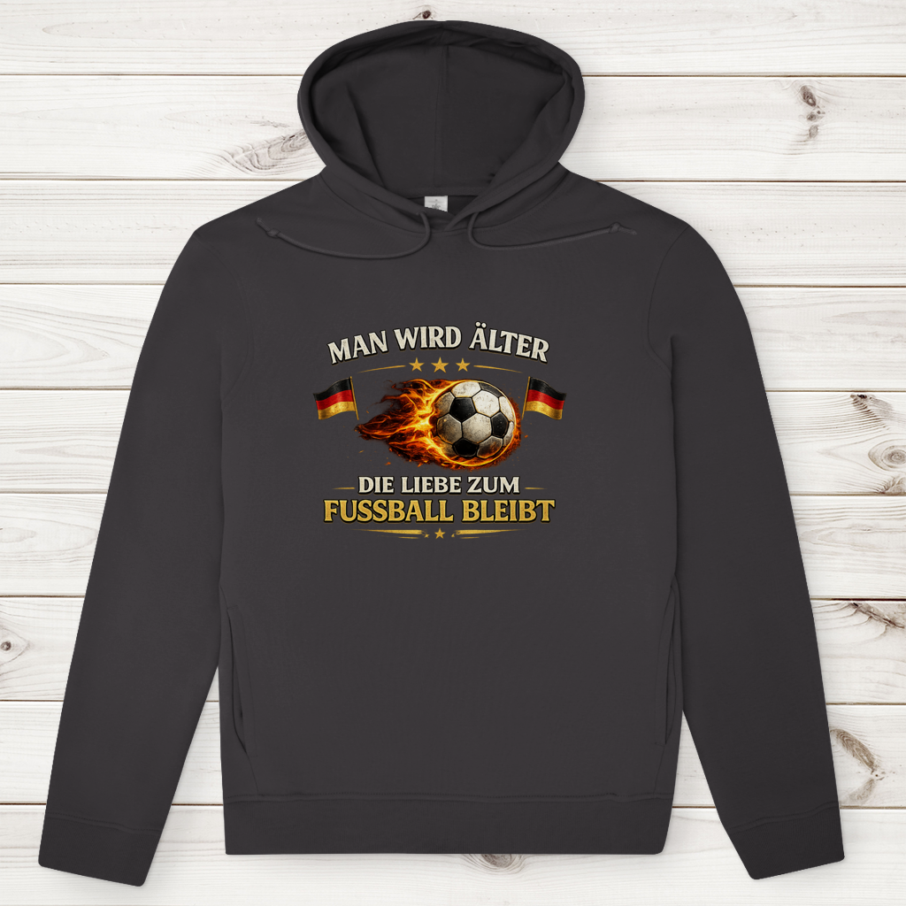 Herren Premium Bio Hoodie Man wird älter
