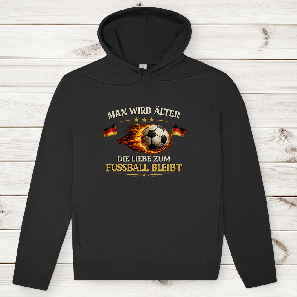 Herren Premium Bio Hoodie Man wird älter