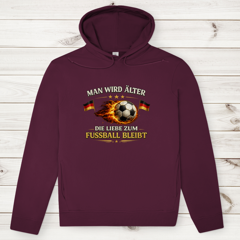 Herren Premium Bio Hoodie Man wird älter