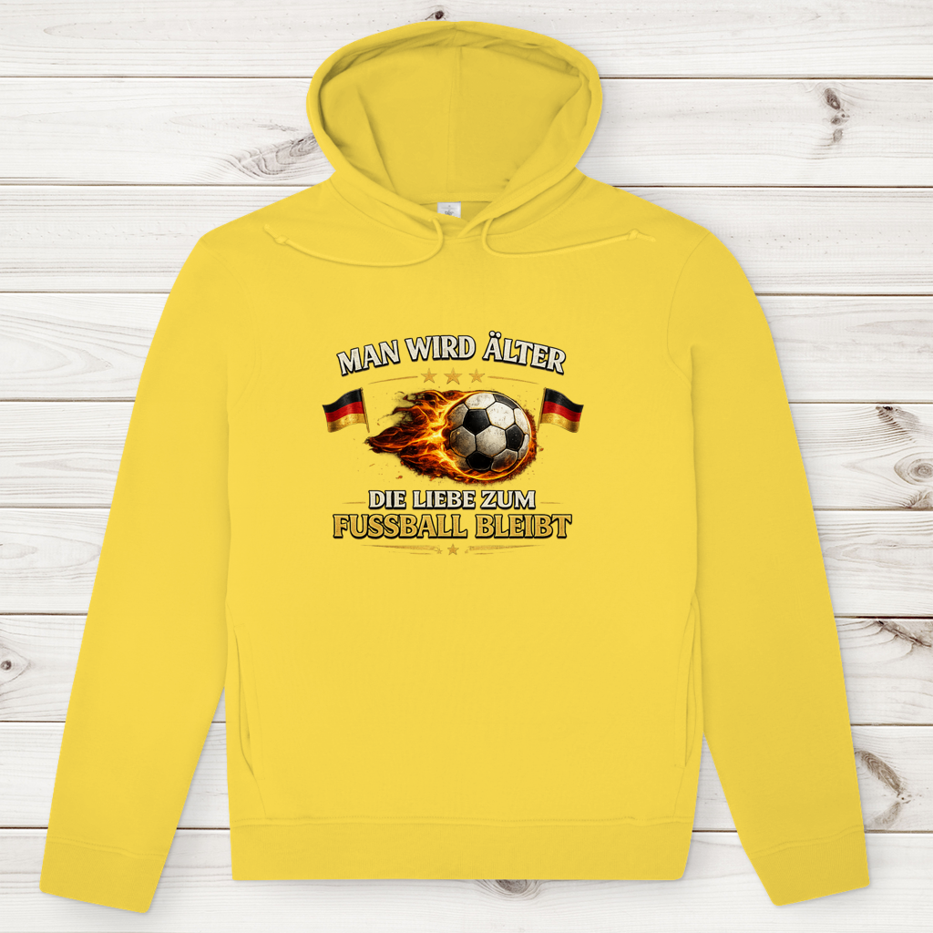Herren Premium Bio Hoodie Man wird älter