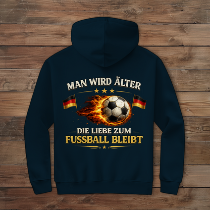 Herren Zipper Hoodie Man wird älter