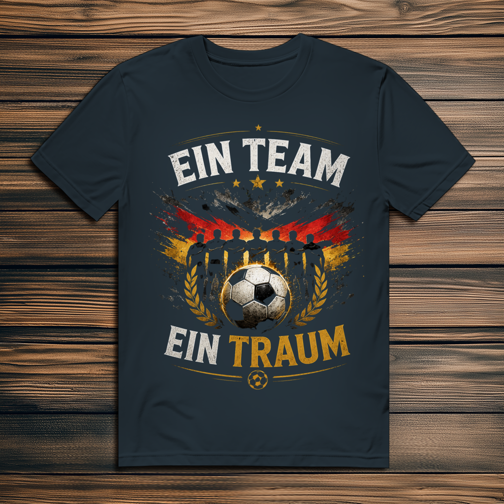 Herren Premium Bio T-Shirt Ein Team, ein Traum