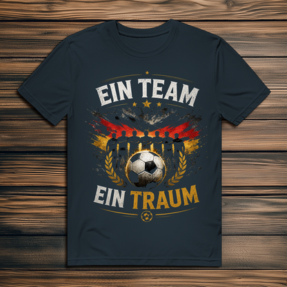 Herren Premium Bio T-Shirt Ein Team, ein Traum