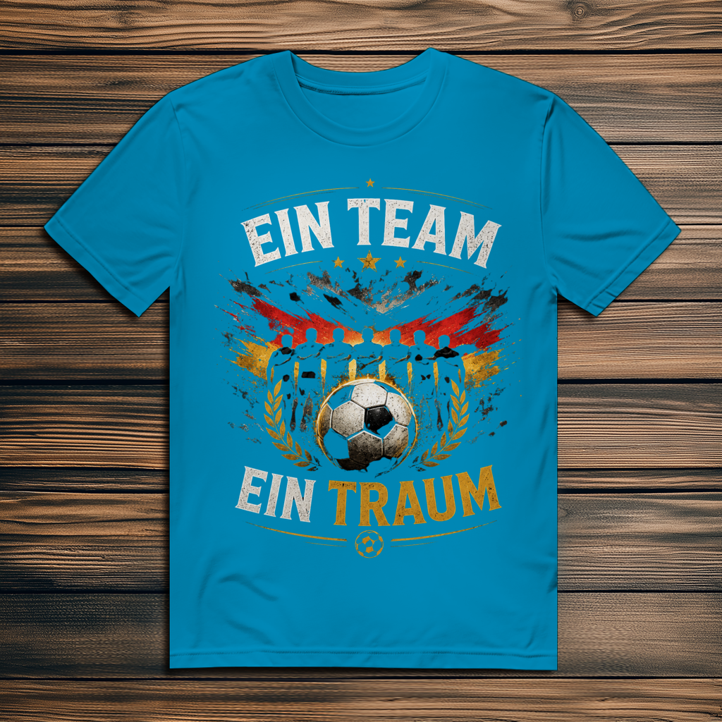 Herren Premium Bio T-Shirt Ein Team, ein Traum