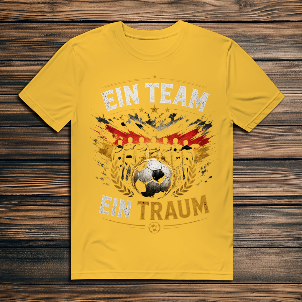 Herren Premium Bio T-Shirt Ein Team, ein Traum
