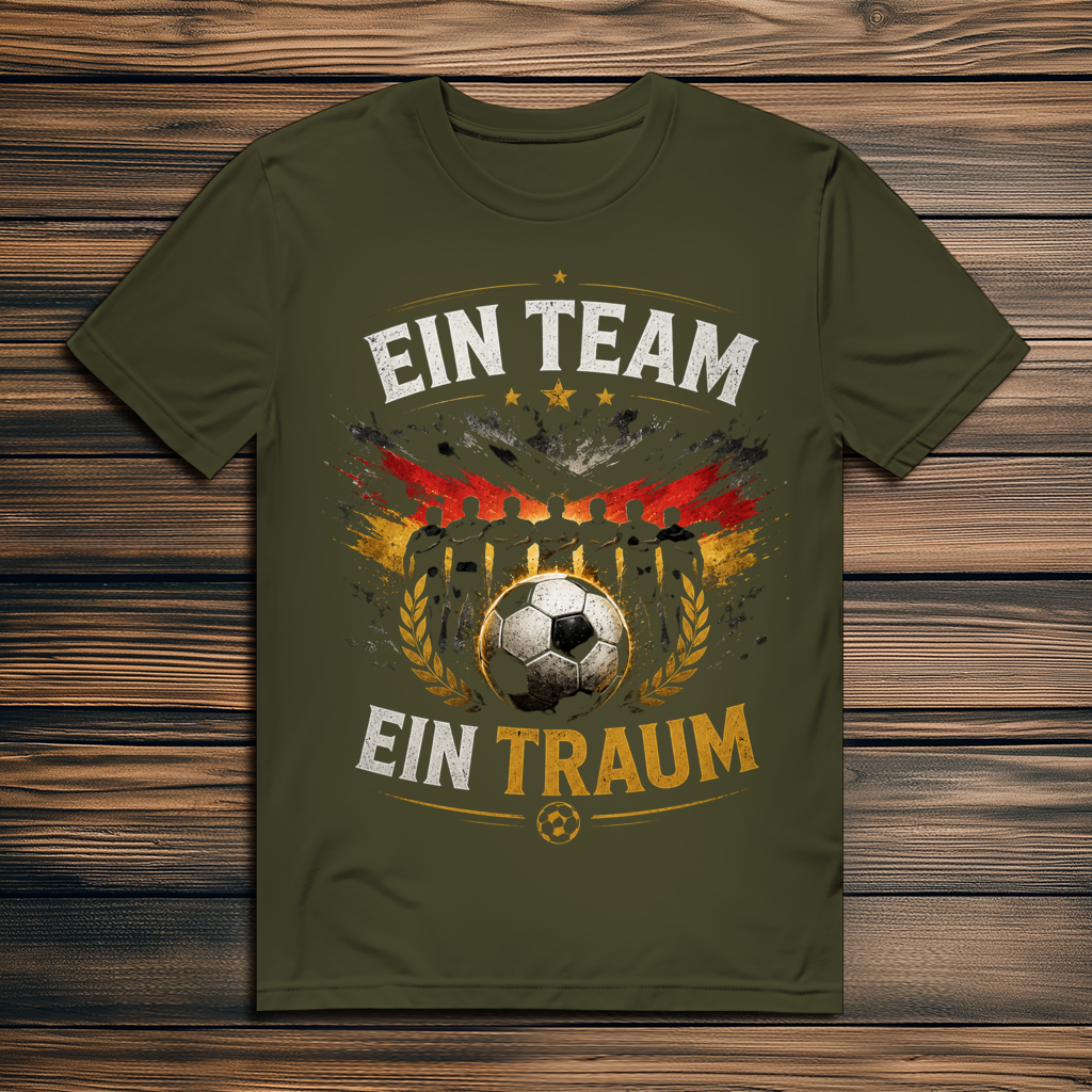 Herren Premium Bio T-Shirt Ein Team, ein Traum