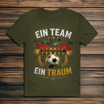 Herren Premium Bio T-Shirt Ein Team, ein Traum
