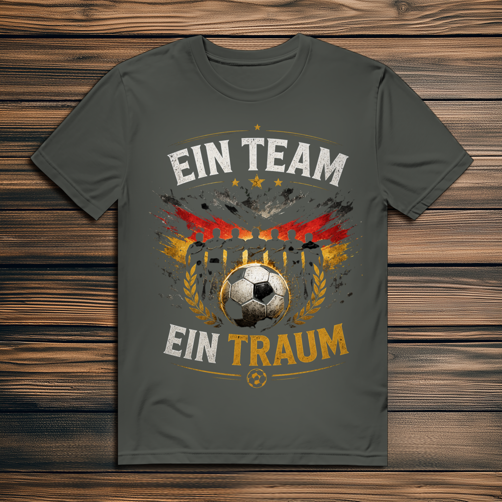 Herren Premium Bio T-Shirt Ein Team, ein Traum
